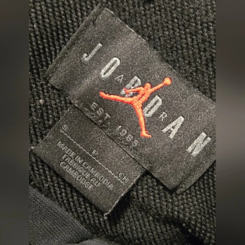 Nike Air Jordan Dri-FIT Hoodie Black Pullover Mens Small Jumpman